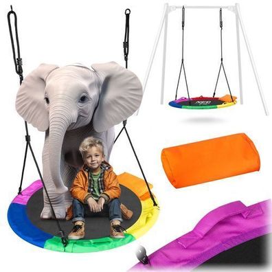 Swingo XXL mehrfarbige Krähennestschaukel 110 cm