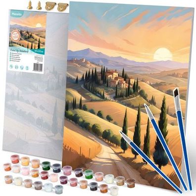 Malen nach Zahlen Bild 40x50 cm Massido Landschaft