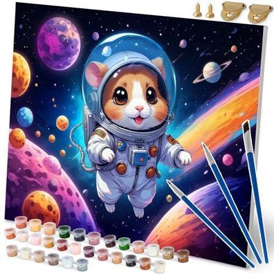 Malen nach Zahlen Bild 40x50 cm Massido Astronauta