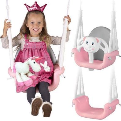 Ricokids 3-in-1 Teddybär-Schaukeleimer, Rosa