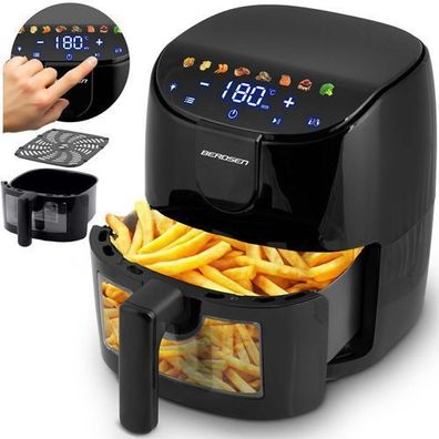Heißluftfritteuse 4 l Berdsen 1500 W BD-658 schwarz