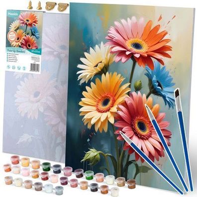 Malen nach Zahlen Bild 40x50 cm Massido Blumen
