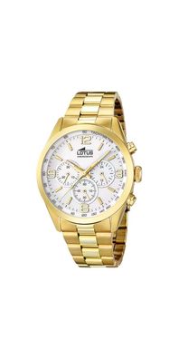 Lotus Chronograph Herrenuhr Silber-Gold Edelstahl 18153/1