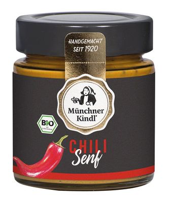 6x Münchner Kindl Senf Chili Senf BIO 125ml