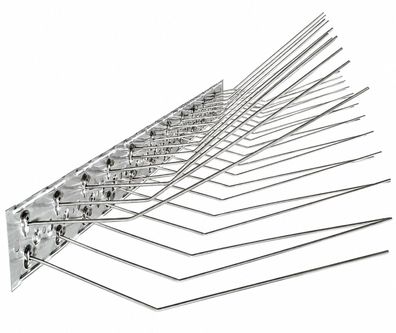 Schwalbenabwehr, 4-reihig, 50 cm lang, komplett aus Edelstahl, 10 J. Garantie