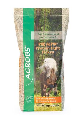 AGROBS Pre Alpin Protein Light Flakes 15 kg eiweißarm kräuterfrei Rohfaser