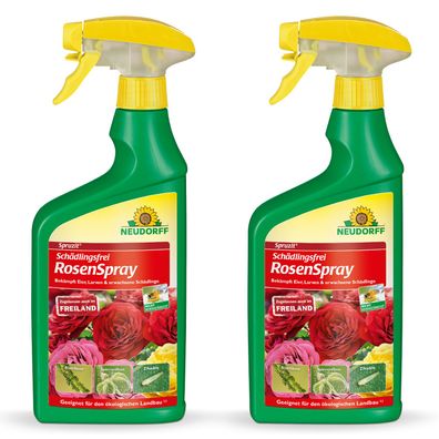 2 x Neudorff Spruzit® AF SchädlingsFrei RosenSpray, 750 ml