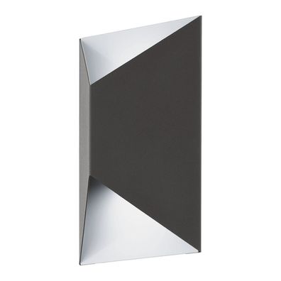 93994 EGLO LED Wandleuchte "PREDAZZO" Stahl verzinkt schwarz 21x14x7,5cm