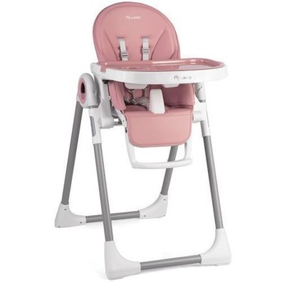 Nukido Belo rosa Hochstuhl mit Tisch