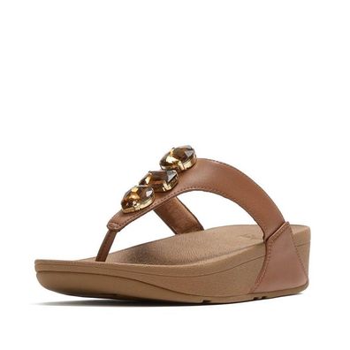 FitFlop Damen Sandalen Lulu Ultra-Jewel Toe-Post Sandals A5E