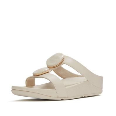 FitFlop Damen Sandalen Fino Marbled-Stone H-Bar Slides A2K