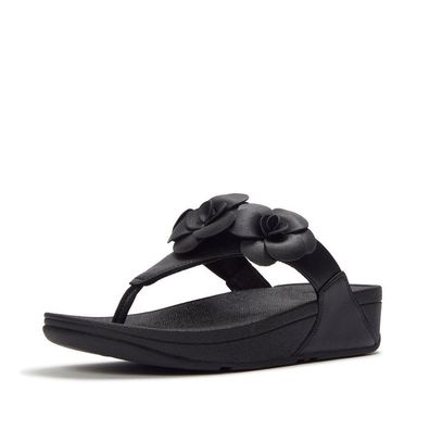 FitFlop Damen Flip Flops Lulu Flower Toe-Post Sandals A4N