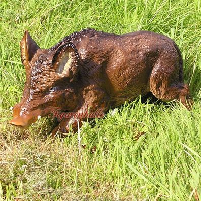 Wildschwein Figur Statue Skulptur Dekoration Deko Aufstellfigur Wald Wiesen Themen