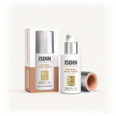 ISDIN Fusion Water MAGIC Repair Color LSF 50 - Getönte Anti-Aging Sonnencreme Ge