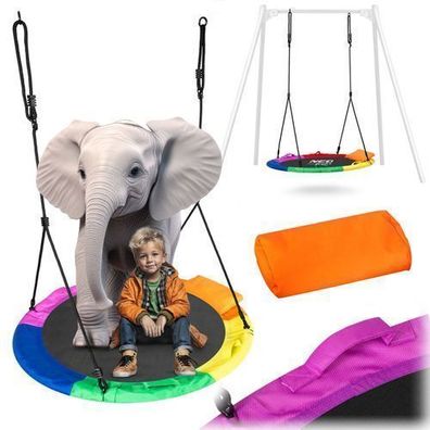 Swingo XXL mehrfarbige Krähennestschaukel 120 cm