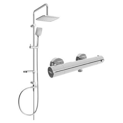 Mexen Sven Duschsystem mit Thermostat, Chrom
