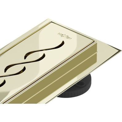 Mexen Flat 360° M18 linearer Duschablauf 60 cm, Gold - 1523060-40