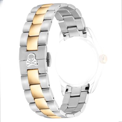 Philipp Plein Ersatzband QUEEN bicolor PWDAA- Serie Edelstahl, Uhrenband
