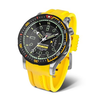Vostok Europe Batiscafos Automatik NH35-?511E767, 2x Bänder, 30ATM, Tritium