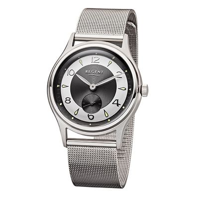 Regent unisex Uhr BA-267 kleine Sekunde Milanaiseband 38mm
