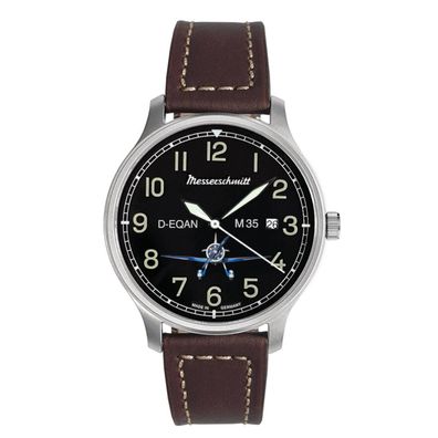 Messerschmitt Herren Armbanduhr M-35Q-SCL Fliegeruhr M35, 42mm