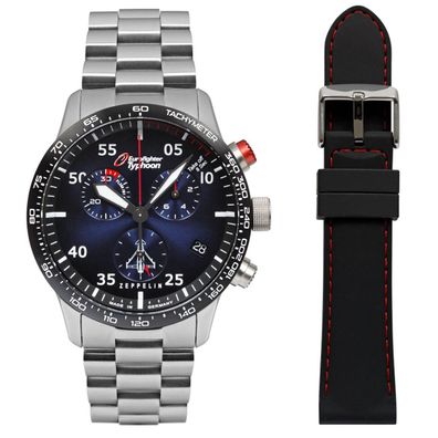 Zeppelin Fliegeruhr 7298M-3 Eurofighter Typhoon Chronograph Eta-Quarzwerk