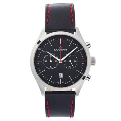Dugena Dakar 4461054 Chronograph Herren Armbanduhr Saphirglas Leder 10ATM