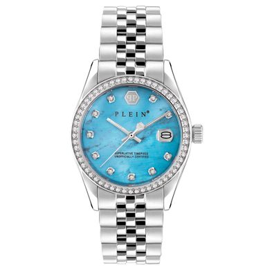 B-Ware - Philipp Plein Damen Armbanduhr PWYAA0423 Date Superlative Edelstahl, Tu