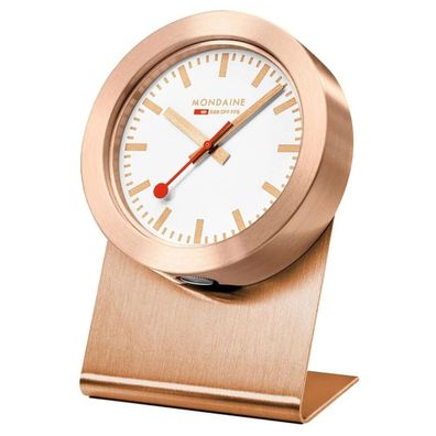 Mondaine A660.30318.82SBK Magnet Clock als Tisch oder Anheftuhr rose 50mm