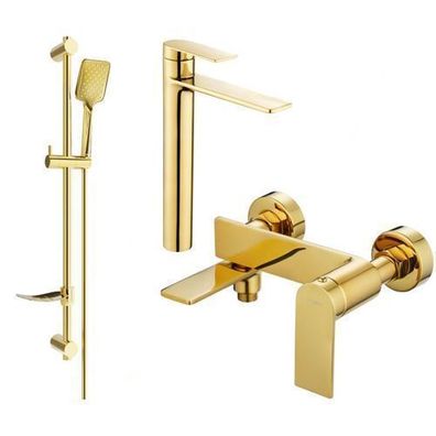 Mexen Zero DF62 Badewannenset, Gold - 7113DF62-50