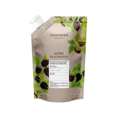 Ponthier Brombeere Fruchtpüree 1kg Premium Brombeerpüree aus Serbien für Desserts