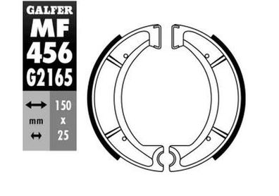 Bremsbacken 150x25 Yamaha SR RD XT YZ 78-86