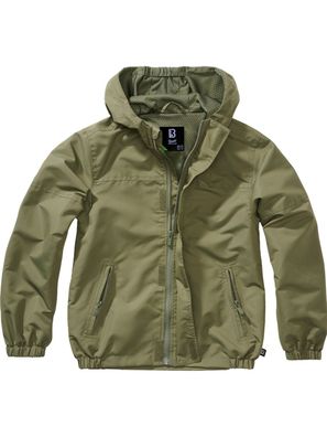 Brandit Kinder Jacke Kids Summerwindbreaker Frontzip Olive