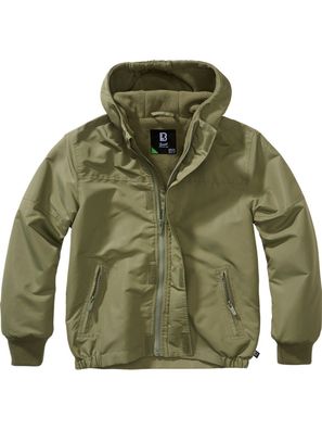 Brandit Kinder Jacke Kids Windbreaker Frontzip Olive