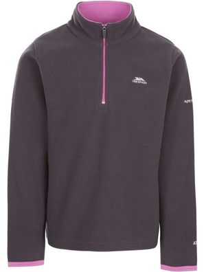 Trespass Kinder Fleecejacke/Fleecepullover Sybil-Girls Microfleece At100 Dark Grey