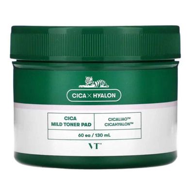 VT Cosmetics - VT Cica Mildes Tonerpad, 60 Stück