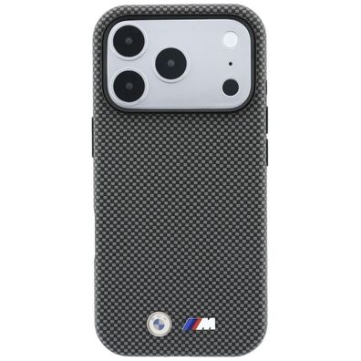 BMW M Quadrille kompatibel mit iPhone 18 Pro und 17 Pro Grau Hülle Magnetring