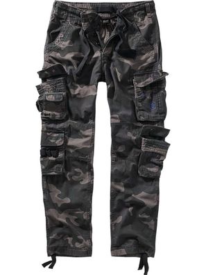 Brandit Men Pure Slim Fit Trousers Darkcamo