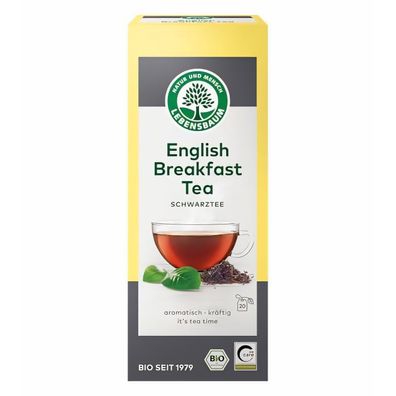 Lebensbaum English Breakfast, Bio-Schwarztee 20 Teebeutel à 2 g, 40g - 40.0g