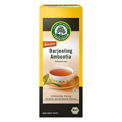 Lebensbaum Darjeeling Schwarztee, demeter, 20x 2g - 40g