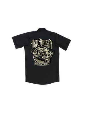 WCC West Coast Choppers Hemd Hell Raisers Workshirt Blacklack