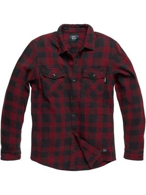 Vintage Industries Flanellhemd Globe Heavyweight Shirt Red Check