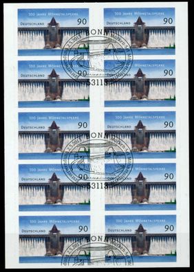 BRD BUND Folienblatt Nr FB30 #3009 gestempelt MH X70F25A