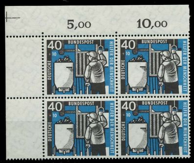 BRD 1957 Nr 273 postfrisch Viererblock ECKE-OLI X792C6A