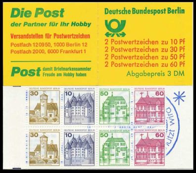 BERLIN Markenheftchen Nr MH 12cboZ postfrisch S638806