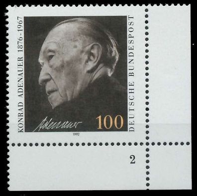 BRD 1992 Nr 1601 postfrisch Formnummer 2 X85F0E2