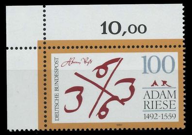 BRD 1992 Nr 1612 postfrisch ECKE-OLI X85F276