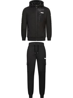 Lonsdale Bulough Herren Trainingsanzug mit Kapuze normale Passform