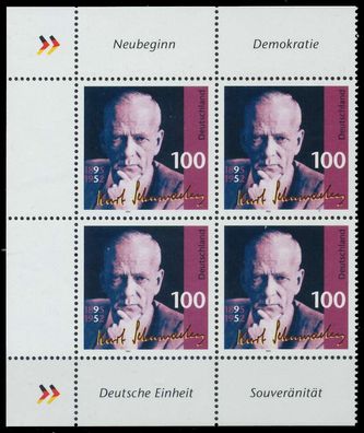 BRD 1995 Nr 1824 postfrisch Viererblock ECKE-OLI X86F1DA