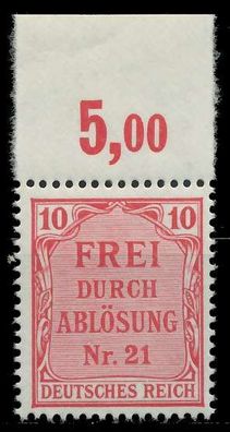 D-REICH DIENST Nr 4 postfrisch ORA X86F31E